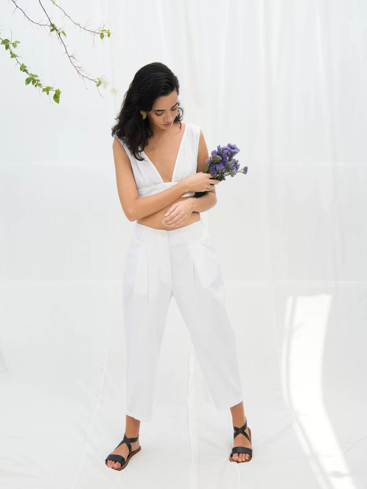 Dominque – Pleated Pants